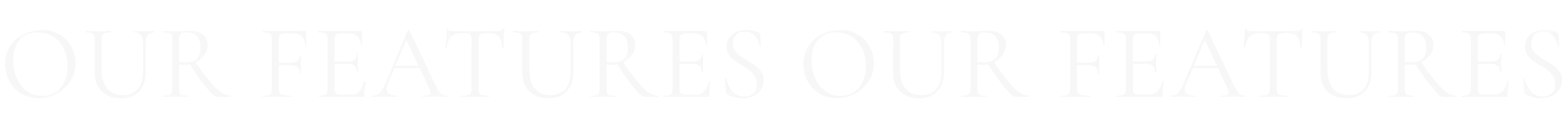 OUR Features OUR Features